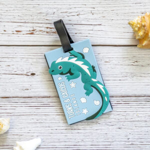 Turks & Caicos iguana luggage tag