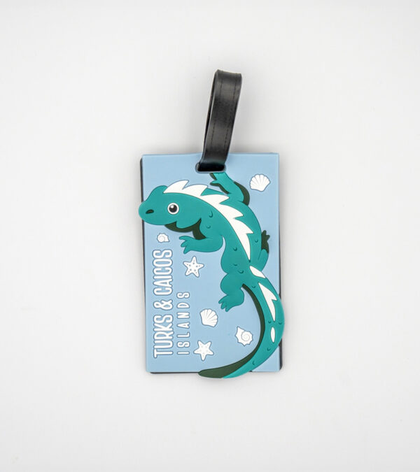 Turks & Caicos iguana luggage tag