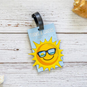 Turks & Caicos sunshine luggage tag