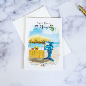 Care for a bite? Turks & Caicos greeting card