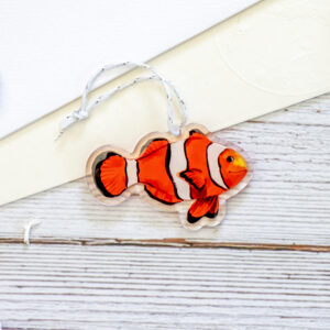 Clown fish, Turks & Caicos acrylic ornament