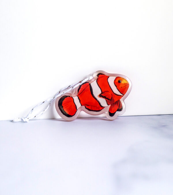 Clown fish, Turks & Caicos acrylic ornament