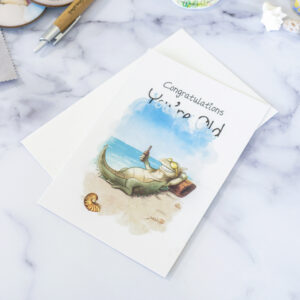 Congratulations, you're old - Turks & Caicos birthday greeting card