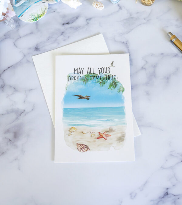 Let's Celebrate - hand-drawn Turks and Caicos greeting card