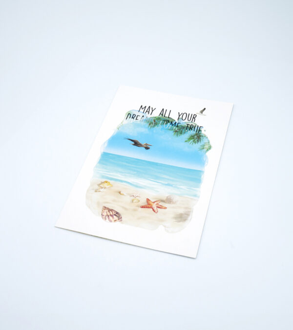 Let's Celebrate - hand-drawn Turks and Caicos greeting card