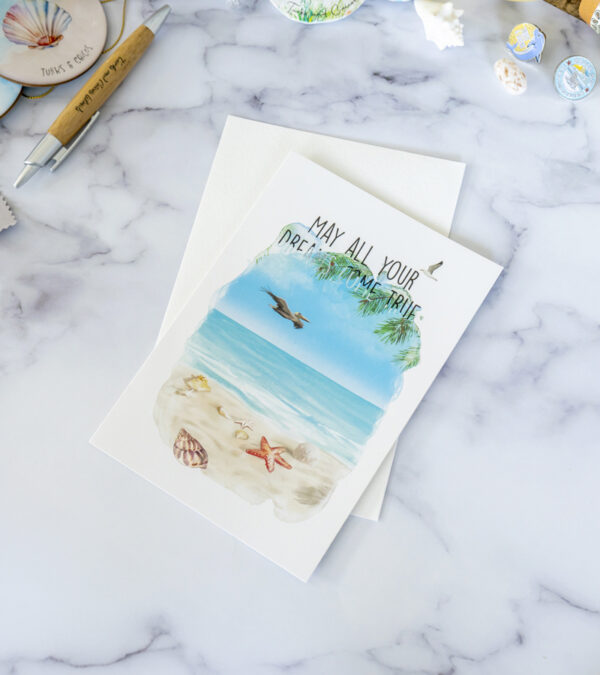 Let's Celebrate - Hand-drawn Turks and Caicos greeting card