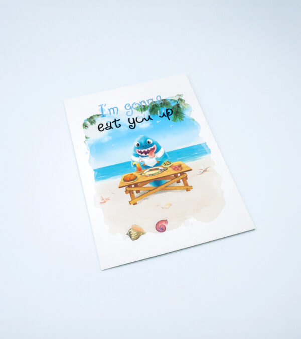 I'm gonna eat you up. Turks & Caicos greeting card