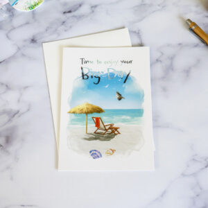 Time to enjoy your big day, Turks & Caicos greeting card