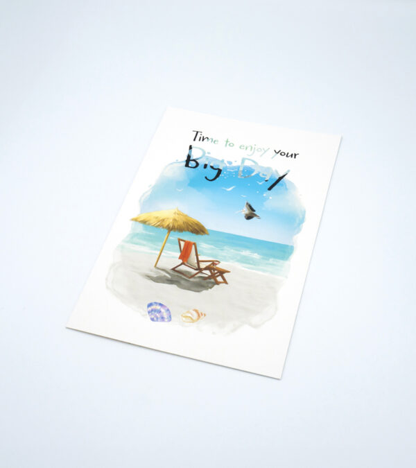 Time to enjoy your big day, Turks & Caicos greeting card