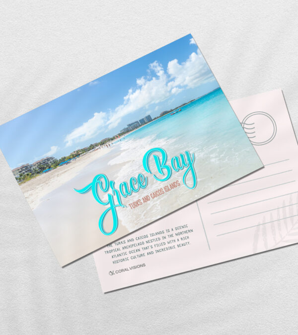 Grace Bay, Turks & Caicos seascape postcard