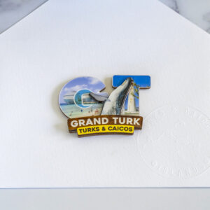 Grand Turk GT wooden fridge magnet