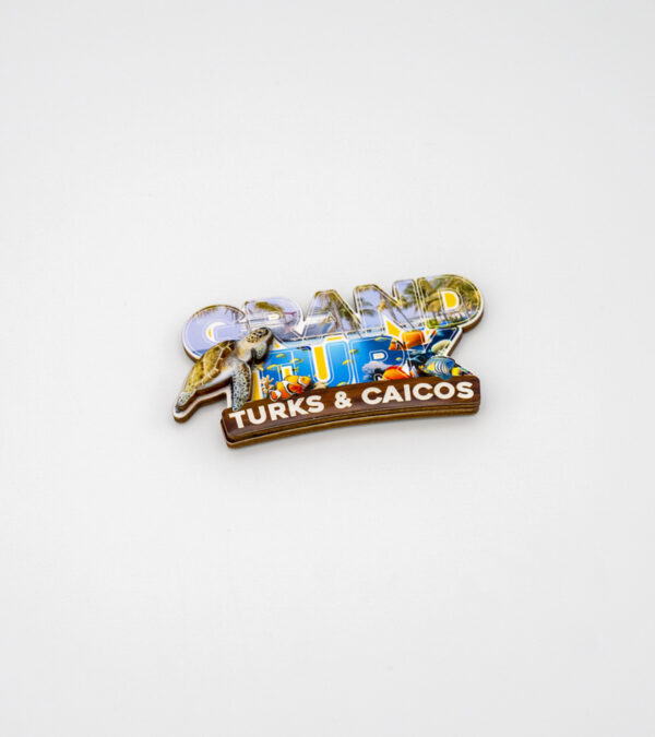 Grand Turk wooden 3D fridge magnet