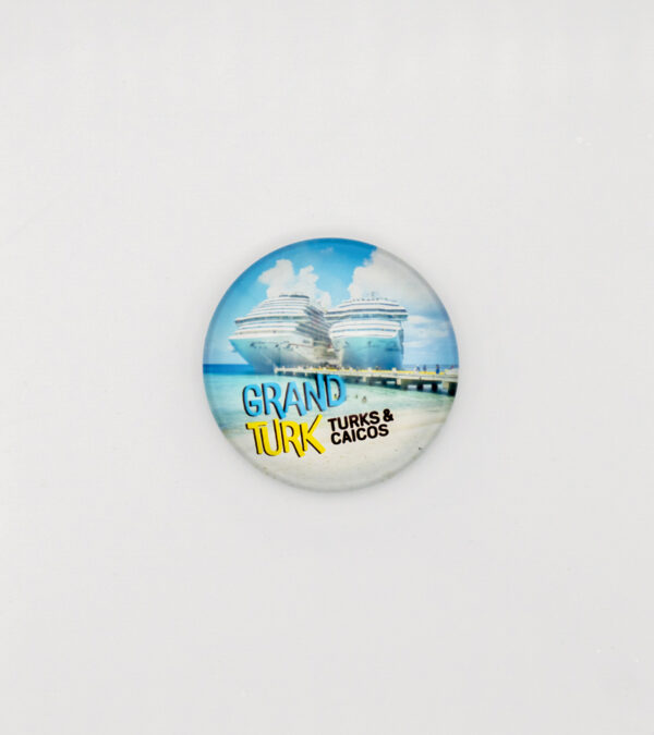 Cruise ships glass fridge magnet