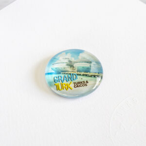 Cruise ships glass fridge magnet