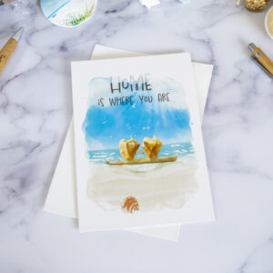 Home is where you are - Turks & Caicos greeting card