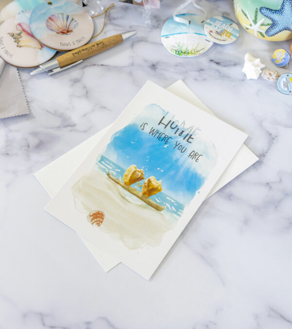 Home is where you are - Turks & Caicos greeting card