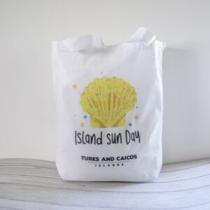 Island Sun Day, Turks & Caicos cotton tote bag