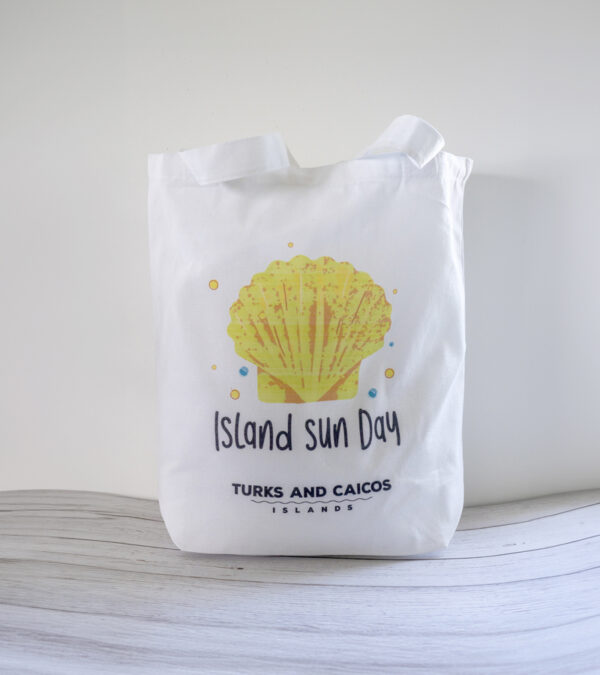 Island Sun Day, Turks & Caicos cotton tote bag