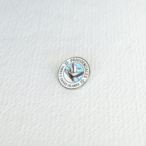 Providenciales flying pelican enamel lapel pin