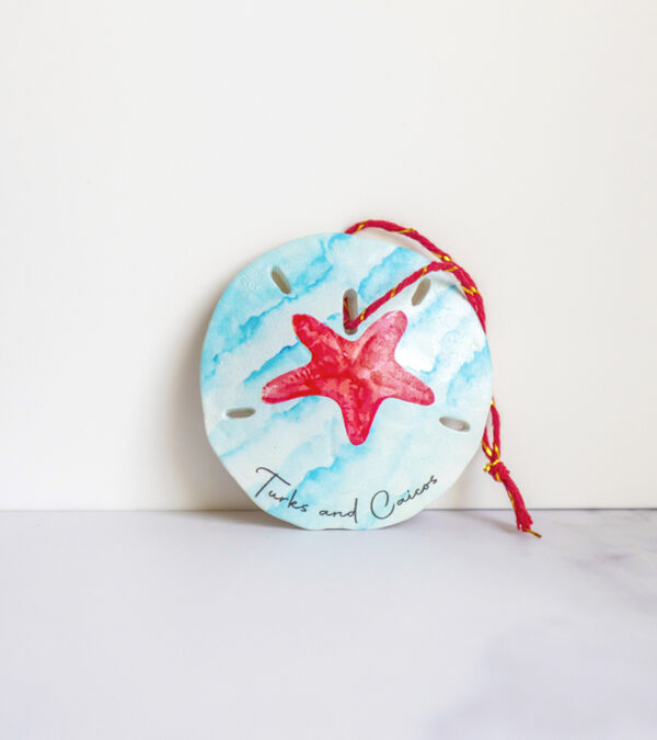 Starfish Turks & Caicos sand dollar ornament