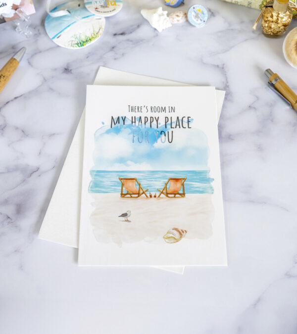 Room in my happy place - Turks & Caicos greeting card