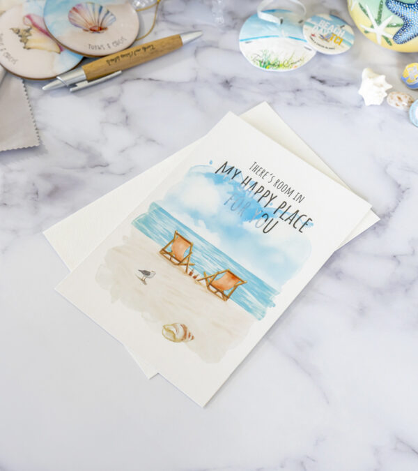 Room in my happy place - Turks & Caicos greeting card