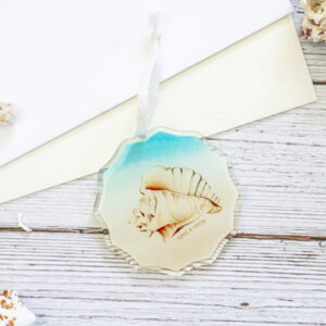 Turks & Caicos Shell acrylic ornament