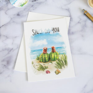 Stuck on you - Turks & Caicos greeting card