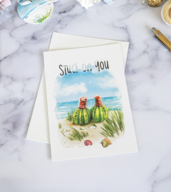 Stuck on you - Turks & Caicos greeting card