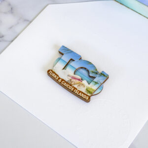 TCI wooden 3D fridge magnet