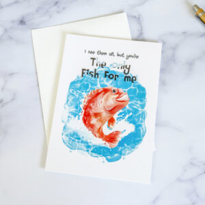 The only fish for me - Turks & Caicos greeting card