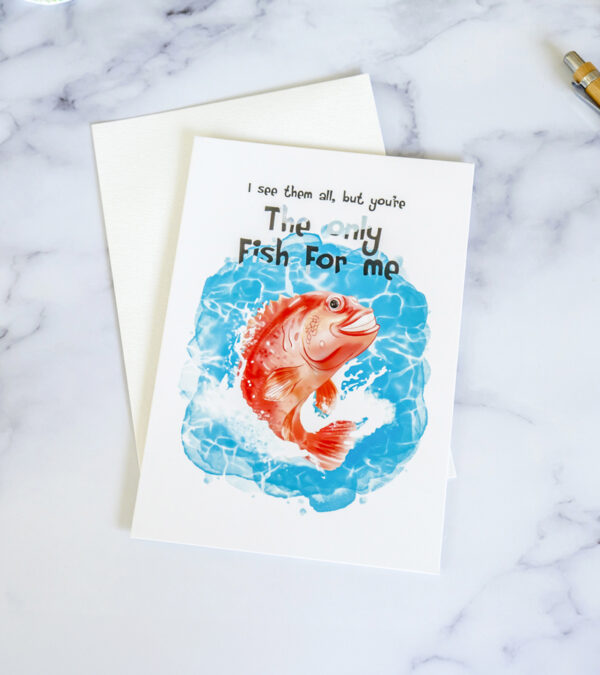 The only fish for me - Turks & Caicos greeting card