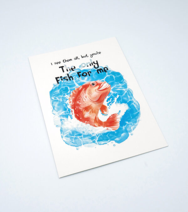 The only fish for me - Turks & Caicos greeting card