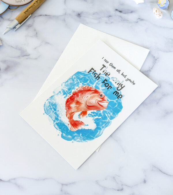 The only fish for me - Turks & Caicos greeting card