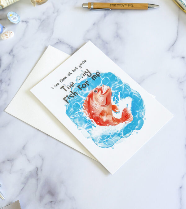 The only fish for me - Turks & Caicos greeting card