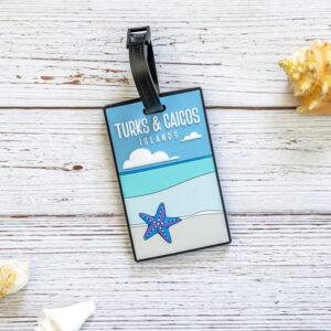 Turks & Caicos beach luggage tag