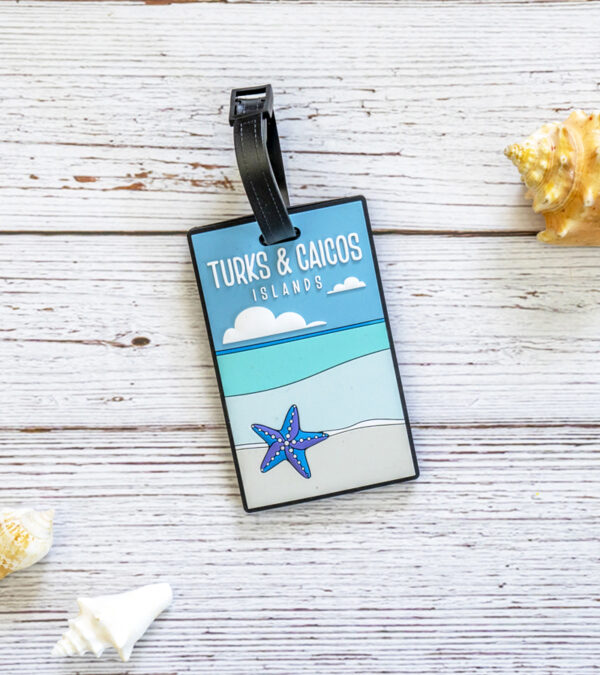 Turks & Caicos beach luggage tag