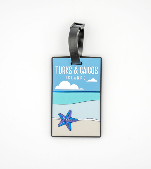 Turks & Caicos beach luggage tag