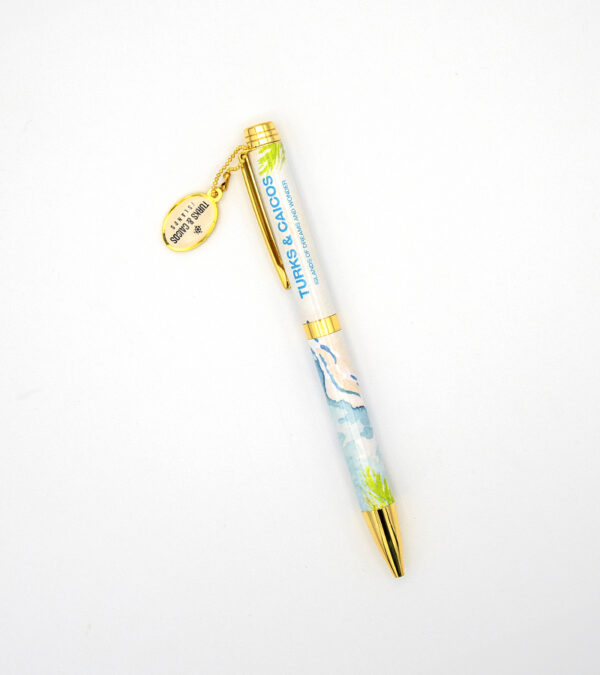 Turks & Caicos metal luxury pens white