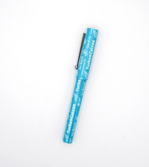 Turks & Caicos plastic pen