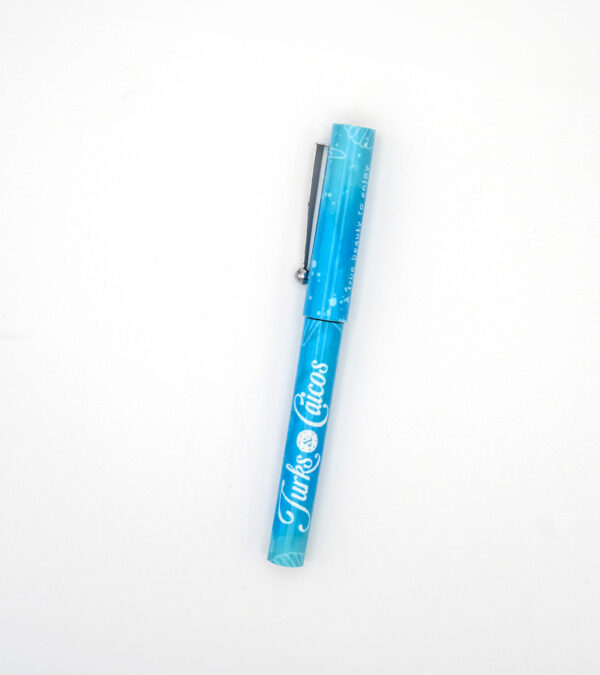 Turks & Caicos plastic pen