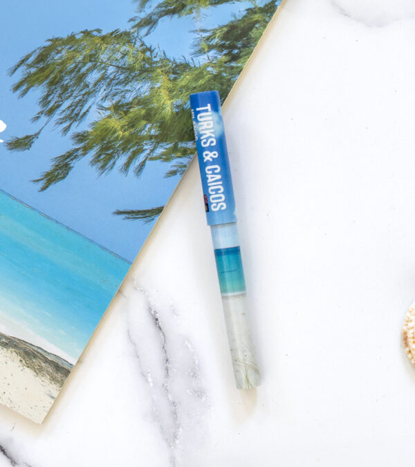 Turks & Caicos plastic pen