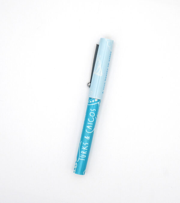 Turks & Caicos plastic pen