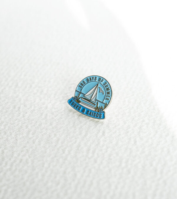 Turks & Caicos sailboats enamel lapel pin