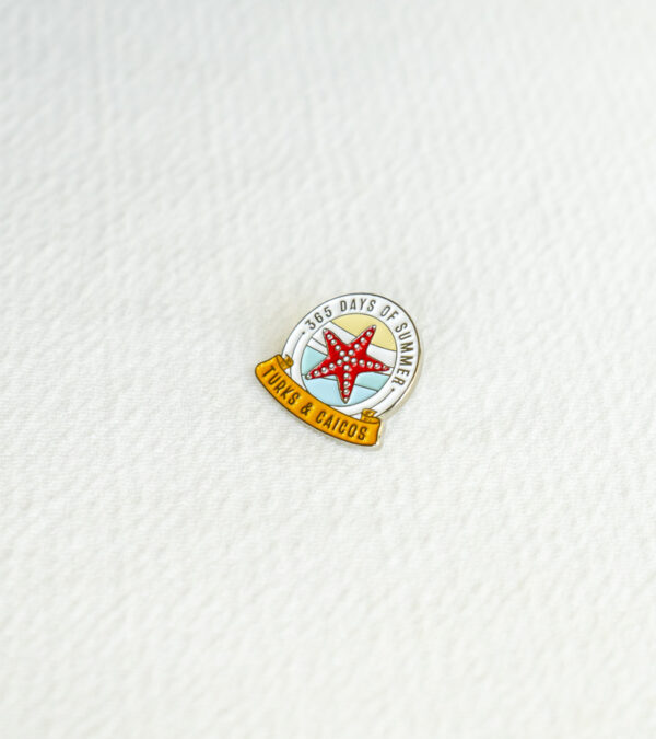 365 days of summer TCI starfish enamel lapel pin