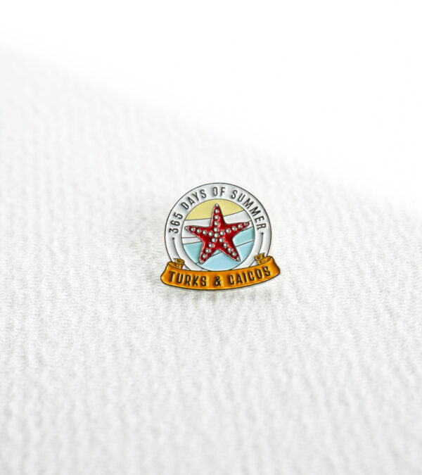 365 days of summer TCI starfish enamel lapel pin