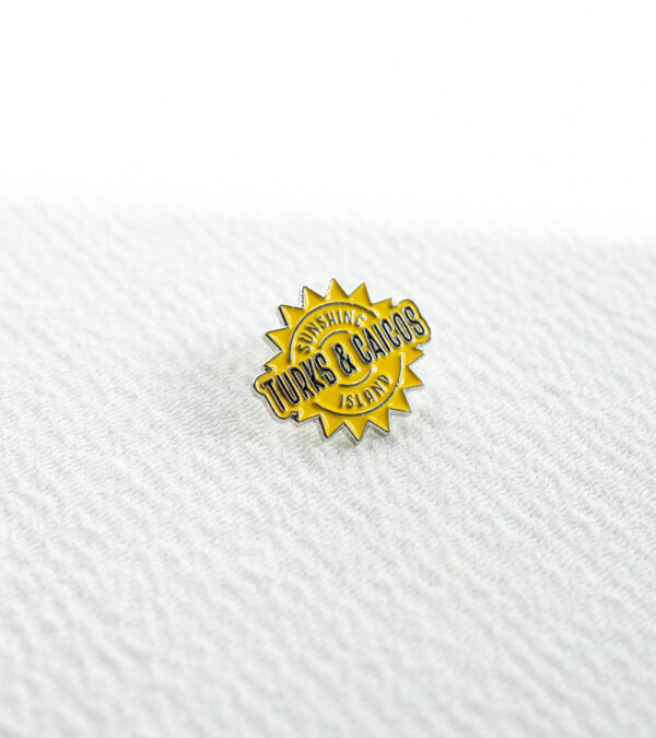 TCI sun enamel lapel pin