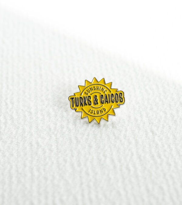 TCI sun enamel lapel pin