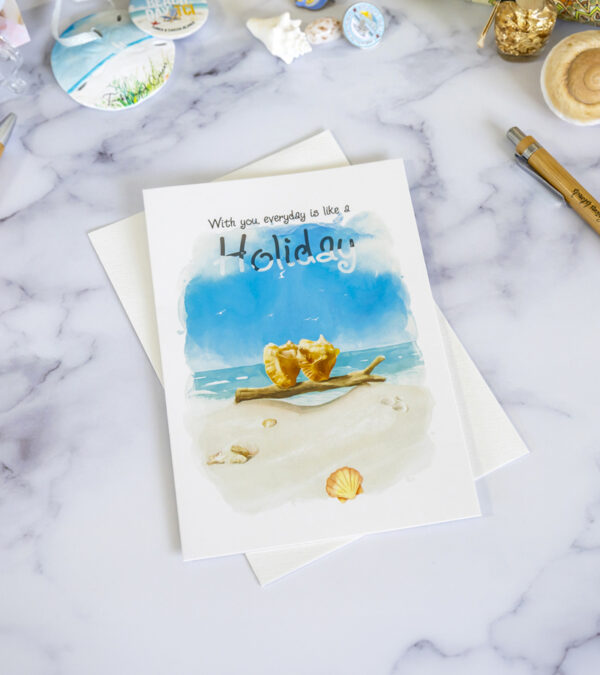 With you it's a holiday - Turks & Caicos greeting card