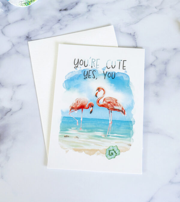 You're Cute - Turks & Caicos greeting card